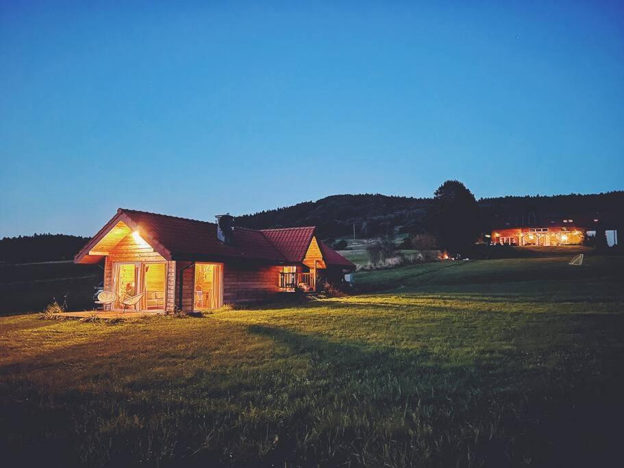 Polanka Beskid Niski Cute Cabin With Spectacular Views Hanczowa Bagian luar foto
