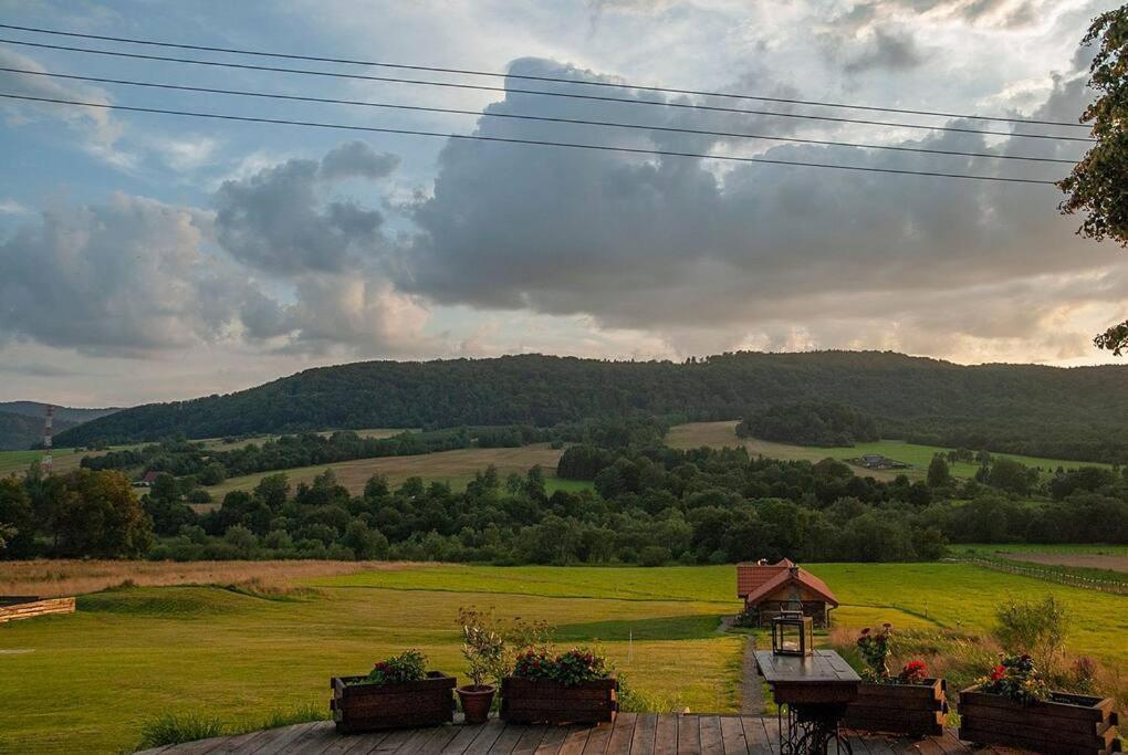 Polanka Beskid Niski Cute Cabin With Spectacular Views Hanczowa Bagian luar foto