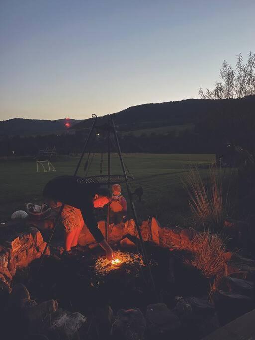 Polanka Beskid Niski Cute Cabin With Spectacular Views Hanczowa Bagian luar foto