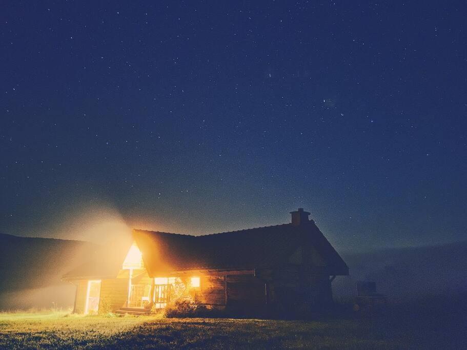 Polanka Beskid Niski Cute Cabin With Spectacular Views Hanczowa Bagian luar foto