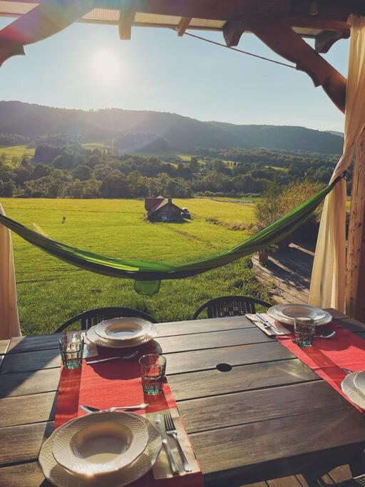 Polanka Beskid Niski Cute Cabin With Spectacular Views Hanczowa Bagian luar foto