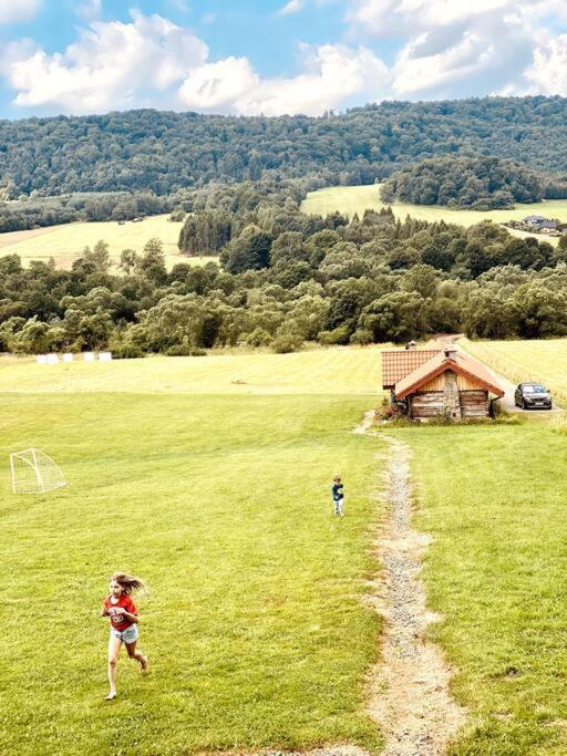 Polanka Beskid Niski Cute Cabin With Spectacular Views Hanczowa Bagian luar foto