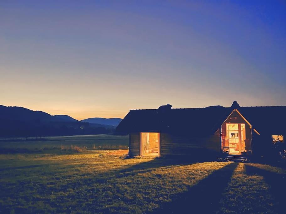 Polanka Beskid Niski Cute Cabin With Spectacular Views Hanczowa Bagian luar foto