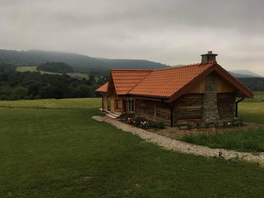 Polanka Beskid Niski Cute Cabin With Spectacular Views Hanczowa Bagian luar foto