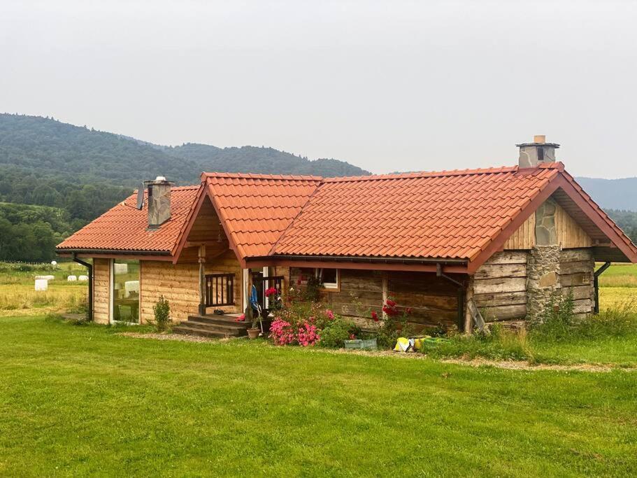 Polanka Beskid Niski Cute Cabin With Spectacular Views Hanczowa Bagian luar foto