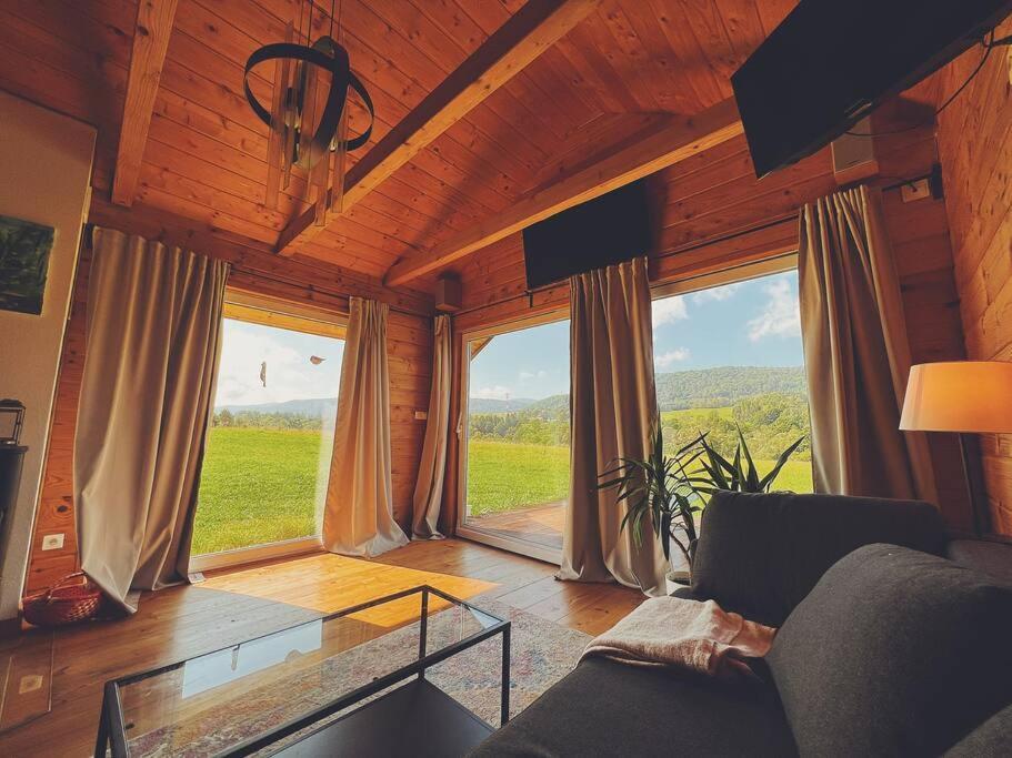 Polanka Beskid Niski Cute Cabin With Spectacular Views Hanczowa Bagian luar foto